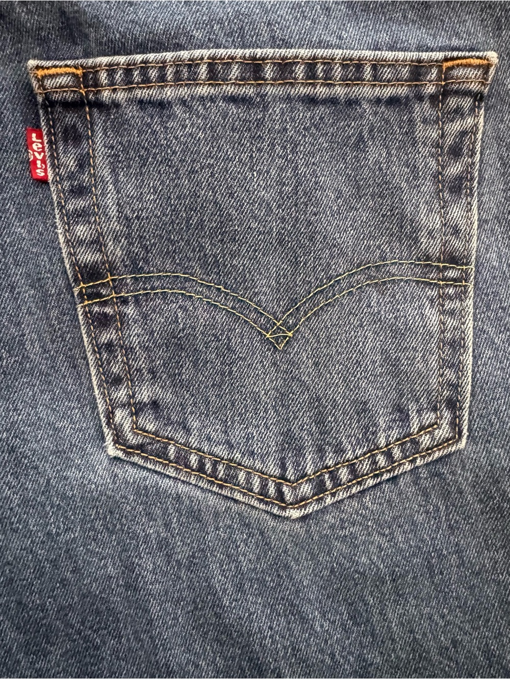 Levis 550 Relaxed Fit Tapered Leg Medium Wash Blue Denim Jeans Mens 34x32 - Picture 9 of 14